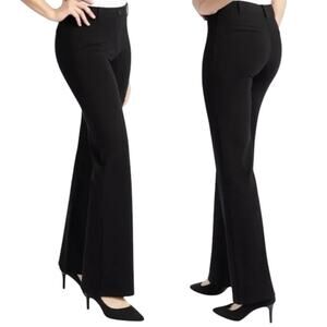Betabrand Womens Pants Sz 2XL Long W0104-BK Black Classic Dress Yoga Bootcut NEW